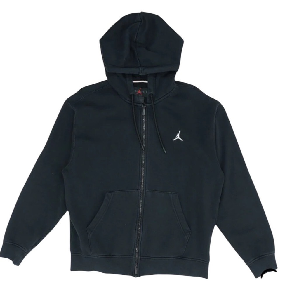 Air Jordan Lightweight Zip Up Hoodie Black Men's Size M‎